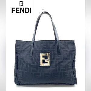 FENDI Zucca FF Vintage Nylon Handbag